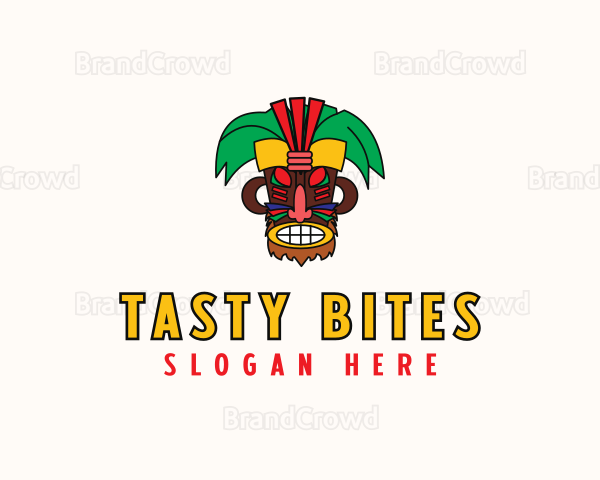 Tropical Tiki Mask Logo