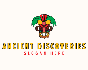 Tropical Tiki Mask logo design