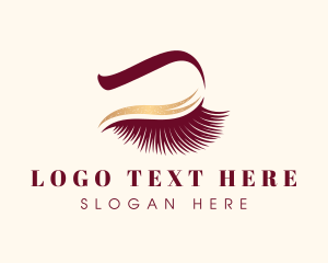 Beauty Specialist - Feminine Eyelash Makeup logo design