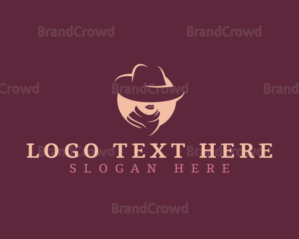 Western Cowgirl Hat Logo