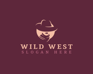 Buckaroo - Western Cowgirl Hat logo design