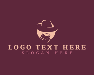 Western Cowgirl Hat Logo