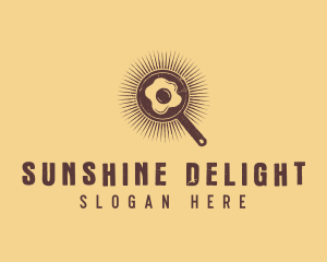 Sunny Side Up - Retro Breakfast  Diner logo design