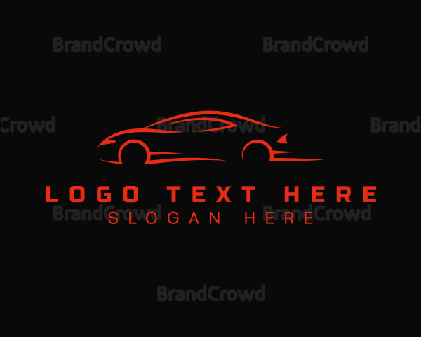 Red Racing Car Logo