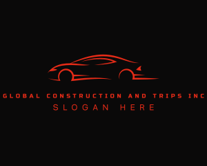Red Racing Car logo design