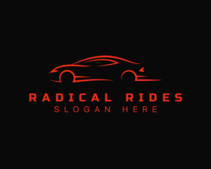 Red Racing Car logo design