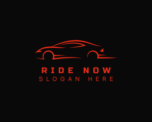 Red Racing Car logo design