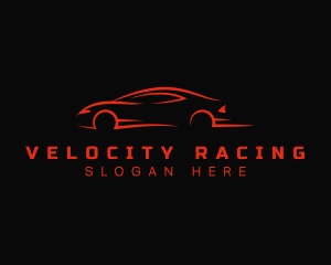 Red Racing Car logo design