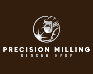 Milling - Welder Ironwork Machinist logo design