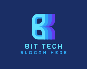 Tech Finance Letter B logo design