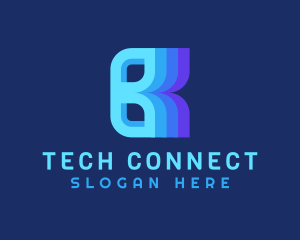 Coworking Space - Tech Finance Letter B logo design