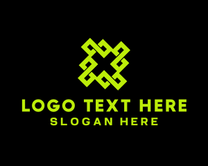 Neon - Game Streamer Letter X logo design