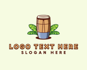 Tropical - Tropical Conga Drum logo design