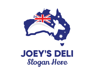 Joey - Australia Kangaroo Wildlife Tourism logo design