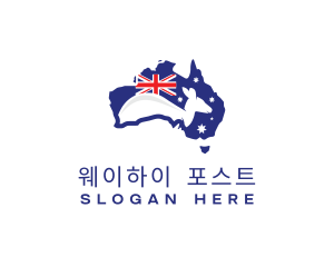 Australia Kangaroo Country logo design