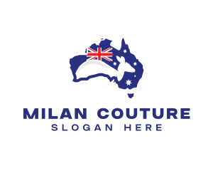 Australia Kangaroo Country logo design