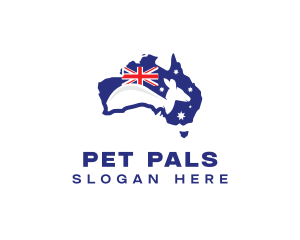 Australia Kangaroo Country logo design