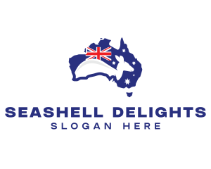 Australia Kangaroo Country logo design