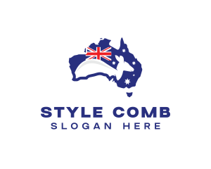 Australia Kangaroo Country logo design