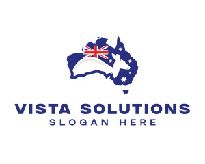 Australia Kangaroo Country logo design