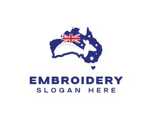 Australia Kangaroo Country logo design