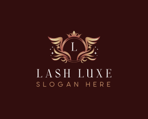 Luxury Crown Wings logo design