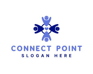 Meeting - People Heart Organization logo design