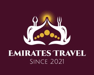 Emirates - Muslim Temple Crown logo design