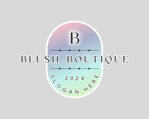 Holographic Fashion Boutique logo design