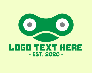 Green - Green Chain Frog logo design