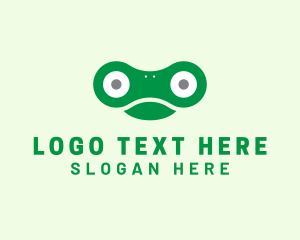 Face - Frog Amphibian Toad logo design