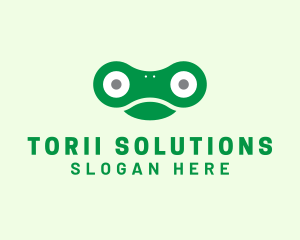 Frog Amphibian Toad logo design