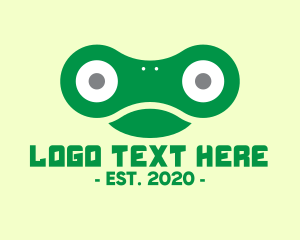 Amphibian - Green Chain Frog logo design
