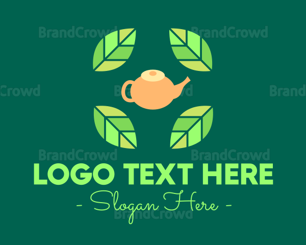 Herbal Tea Teapot Logo