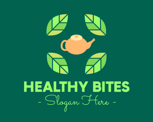 Herbal Tea Teapot logo design