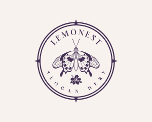Wing - Floral Butterfly Wings logo design