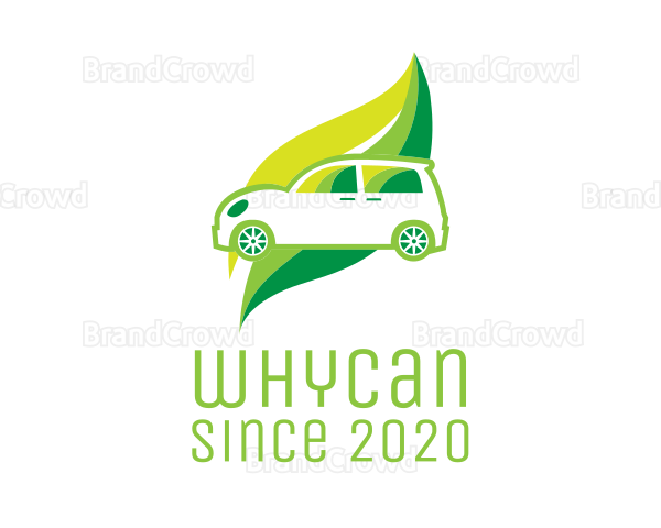 Green Eco Automotive Car Logo