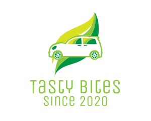 Car Leasing - Green Eco Automotive Car logo design