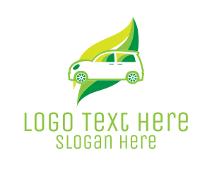 Green Eco Automotive Car Logo