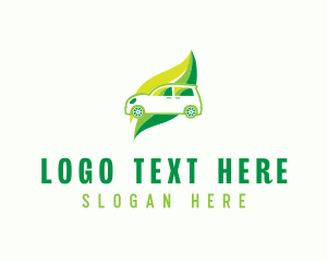 Green - Green Eco Automotive Car logo design