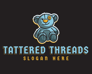 Broken Old Teddy  Bear logo design