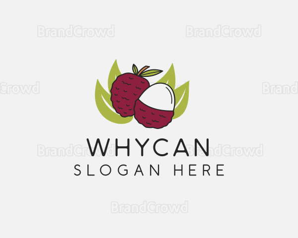 Farm Lychee Fruit Logo