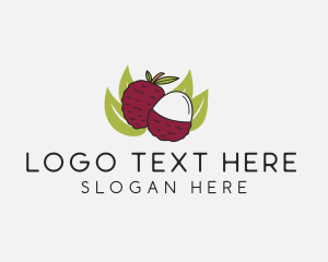 Leaf - Farm Lychee Fruit logo design