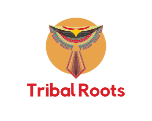 Tribal - Sun Tribal Bird logo design