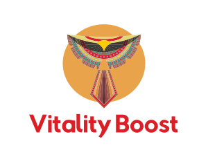 Vitality - Sun Tribal Bird logo design