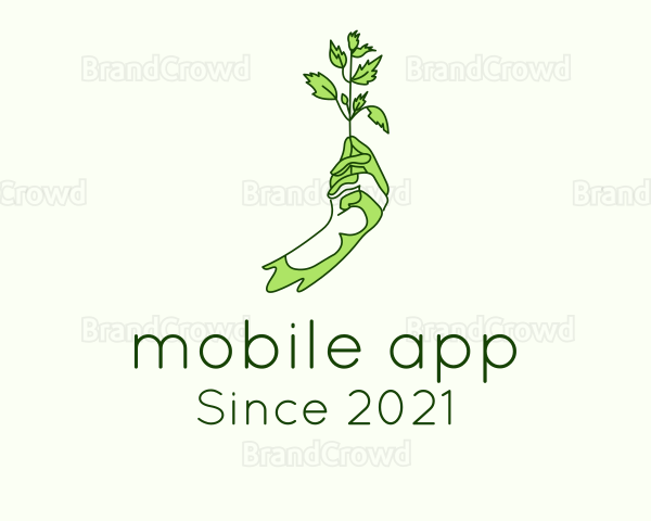 Gardener Plant Farming Logo