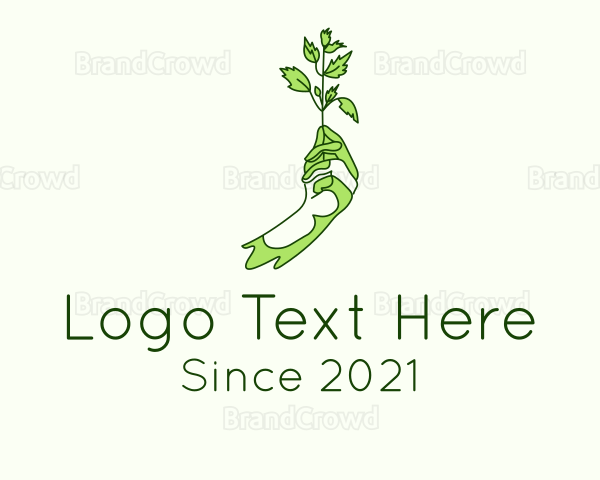 Gardener Plant Farming Logo