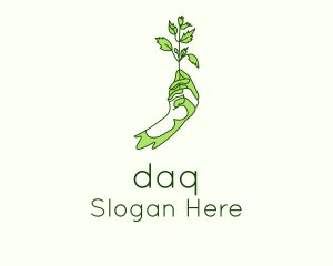 Gardener Plant Farming Logo