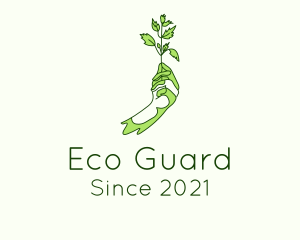 Conservationist - Gardener Plant Farming logo design