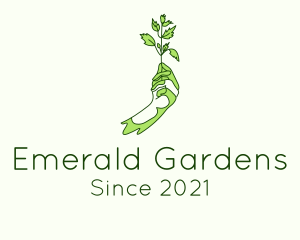 Gardener Plant Farming logo design